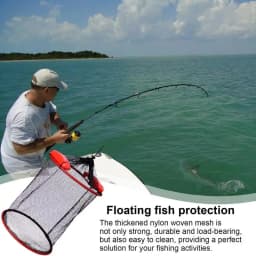 Floating Fish Protection Sea Fishing Net Mesh Quick-drying Folding Fish Cage Thickened Woven Fish Basket