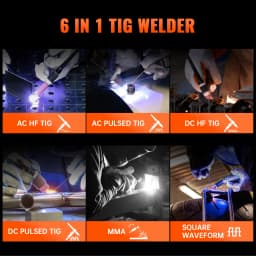 AC/DC TIG Welder HITBOX HBT250P HF TIG MMA ARC Stick Pulse Argon 2T/4T IGBT Inverter Aluminum Welding Machine EU Plug