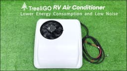 Treeligo 12V Heat&Cool Roof Air Conditioner Electric Cool RV Rooftop Parking AC Unit for Truck Camper Van Caravans Motor Home