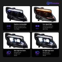 AKD Head Lamp for Benz Vito LED Headlight 2013-2023 Headlights Vito W447 DRL Turn Signal High Beam Angel Eye Projector Lens