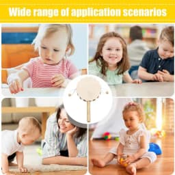 Drum Toy For Kid Flower Shape DIY Rattle Drum Boys & Girls Creative Percussion Instrument Portable Drum Toy For Kindergarten Art