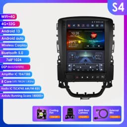Hizpo 9.7" Car Radio for Opel Astra J Buick Verano 2009 - 2015 Vertical Screen Multimedia Player 2 Din GPS Carplay Auto Stereo