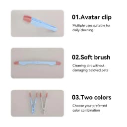 Dog Tear Stain Comb Multipurpose Dog Eye Cleaning Brush Pet Tear Marks Brush Ergonomic Cat Cleaning Brush Tear Stain Remover