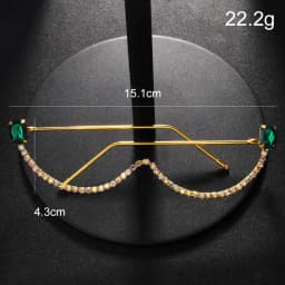 Stonefans AB Colorful Square Flasses Frames Women Free Shipping Hair Trending Crystal Eyeglasses Face Accessories Wholesale Gift