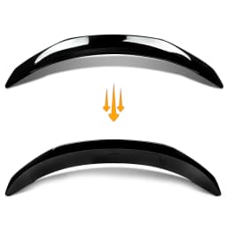 FOR 2017-2022 TESLA MODEL 3 V STYLE HIGHKICK GLOSS BLACK REAR TRUNK SPOILER WING