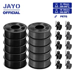 JAYO PETG Filament 1.75MM 10Rolls/set 3D Filament PETG For FDM 3D Printers Neatly Wound 3D Printer Materials
