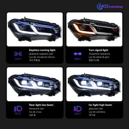 AKD Head Lamp for BMW X5 F15 LED Headlight 2014-2018 Headlights F15 DRL Turn Signal High Beam Angel Eye Projector