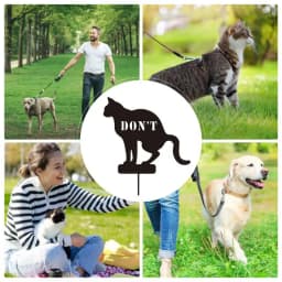 Without Pooping Dog Signs For Yard Without Poop Cat Yard Sign Creative Without Peeing Dog Sign Dog Without Pee Yard Signs For