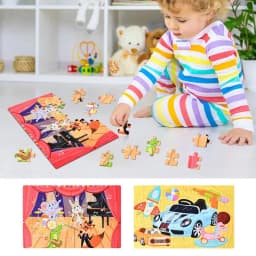 Puzzle For 3 Year Old 60pcs Toddler Puzzles Kids Cartoon Puzzles Travel Games Early Childhood Toy Enlightenment Toys Animal