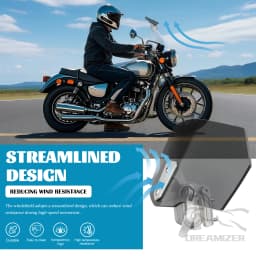 Motorcycle Windshield Airflow Adjustable Windscreen Extension Wind Deflector Universal For BMW Honda Yamaha Suzuki Ducati
