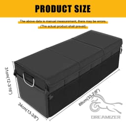 Car Organizer Trunk Storage Bag Large Capacity Auto Multiues Tools Stowing Tidying Car Trunk Fold Up Bag Box 3-in-1