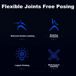 Action Figure 3D Printed Stress Relief Toy Multi-Jointed Robot Action Figure Collectible Action Figure For Collectors Desktop