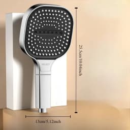 Square 3 Modes Large Panel Shower Head High Pressure Thickened Drop-resistant Rainfall Showerhead Bathroom Filter Shower Mixer
