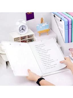 A4 File Organizer Box Writing Pad Clipboard 2-in-1 Waterproof Dustproof Document Holder For Household Records, Graduation Certif