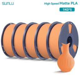 SUNLU 5KG(PLA Classic)High Speed Matte PLA Filament 1.75mm 1kg High Speed Printing Neatly Arranged Filament Fit Most FDM Printer