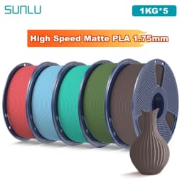 SUNLU 5KG(PLA Classic)High Speed Matte PLA Filament 1.75mm 1kg High Speed Printing Neatly Arranged Filament Fit Most FDM Printer
