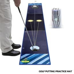 Golf Putting Mat Golf At Home Simulator Practice Hitting Simulator Portable Training Tool For Home Men Recreation Outdoor Patio