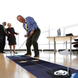 Golf Putting Mat Golf At Home Simulator Practice Hitting Simulator Portable Training Tool For Home Men Recreation Outdoor Patio