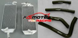 Aluminum Radiator + silicone Hose For Suzuki RM250 RM 250 1996 1997 1998 1999 2000 96 97 98 99 00