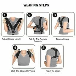 Back Posture Correction Belt Hunchback Prevention Correction of Sitting Posture Unisex Breathable Body Shaping thread battery