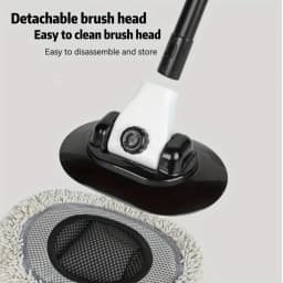 Telescopic Microfiber Car Wash Mop - Soft Chenille, Durable, Non-Scratch, Bendable Pole - Easy Reach