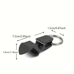 Party Essential Multifunctional Zinc Beer Gun Tool Bottle Opener Keychain - Perfect for Parties, Gifts, and Drinking Accessorie