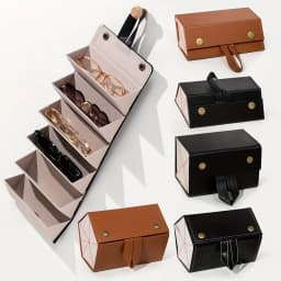 1pc 2/3/4/5/6 Slots Foldable Eyeglasses Holder Box, Portable Glasses Case For Men
