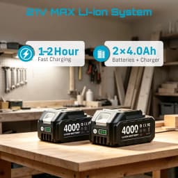 Rechargeable Lithium Battery 4.0Ah For Makita 21V Power Tool Cordless Saw Drill Grinder Blower Wrench Replacement Li-ion Battery