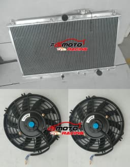 For HONDA PRELUDE BB5-BB9 F22/H22/F20 L4 1997-2001;ACCORD CD/CF 1994-1998;ACURA CL YA1 1997 1998 1999 Aluminum Radiator + Fans