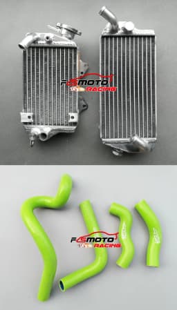 Aluminum Radiator + Silicone Hose For Kawasaki KLX650 KLX 650 1993-1996 1994 1995 93 94 95 96