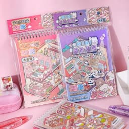 3D Sticker Scenes For Kids Miniature House Scene Stickers Journaling Paper Crafts Aesthetic Supplies For Kids Relief Stress Pass
