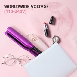 Plasma Hair Straightener 500F Ceramic Plate Fast Heat Flat Iron Smooth Frizz Professional Hair Styling Tool Dual Voltage