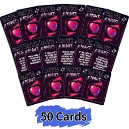 Couples Card Game Deep Conversation Couple Questions Card Games 50-Sheet Romantic Relationship Deck Activity For Travel Road