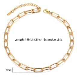 Fashion Gold Chain Necklace for Women Herringbone Rope Foxtail Figaro Curb Link Chain Choker Jewelry Accessories Wholesale