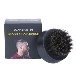 Beard Brush for Men Bristle Beard Brush Mustaches Brush with Firm Bristles Beech Wood Handle for Beards Suitable for All Types
