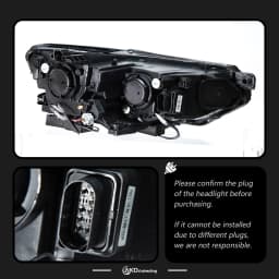 Auto Parts Headlights For Passat B8 EU 2016-2019 upgrade Double U Type LED Daytime Lights Dual Projector Car Accesorios Modified