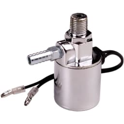 ALLREY Air Horn Solenoid Valve 12V/24V Electric Air Valve Plated Chrome Plated Metal Housing For Train Air Horn Car Accessory