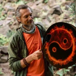 Shaman Drum Handmade Shamanic Drum With Drum Stick Handmade Shaman Drum Mother Of Life Siberian Drum Spiritual Music For