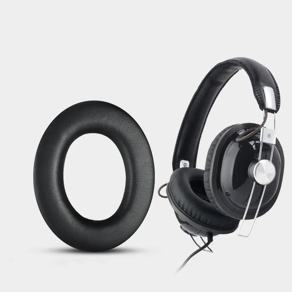 1Pair Ear Pads Headset Protein Leather Cushion Cover Earmuffs Replacement For Panasonic RP-HTX7 HTX7A HTX9 Headphone Accessories