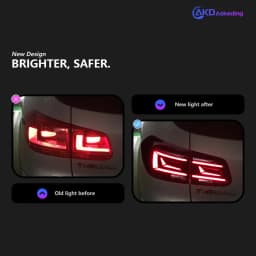 Car Lights For Tiguan 2013-2016 LED Auto Taillight Assembly Upgrade AKD Original Design Highlight Signal Lamp Tool Accessories