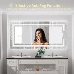 LUVODI LED Mirror Bathroom Wall Mounted Magnifying Mirror for Washroom Toilet Shower Vanity Makeup Shaving Mirrors