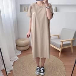 Maternity Simple Pure Color Breastfeeding Dress Long Skirt Short Sleeve Cotton Maternity Dresses Pregnant Women Clothes Tops