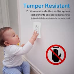 2PK 20Amp GFCI Outlets Weather-Resistant White Standard Size Plug Outdoor GFCI Receptacles with LED Indicator Decor Wall