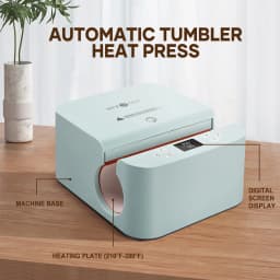 HTVRONT Automatic Heat Pres Machine+ Mug Tumbler Heat Press+ Square Heat Press+ Vinyl Cutter Machine for DIY Cups T-shirt +Gifts