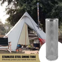 Outdoor camping Stainless Steel Chimney Bend Straight Pipe Fire Star Chimney Camping Wood Stove Accessories Tent Smoke Pipe