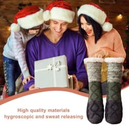 Floor Socks Indoor Fuzzy Socks For Women Comfortable Gripper Slipper Socks Anti-Skid Fuzzy Sleeping Socks Pregnant Women Gift