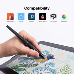 Huion Kamvas 13 Graphics Tablet Monitor Drawing Pen Display 13.3 Inch Screen Compatible with Windows MacOS Android Phone USB 3.1