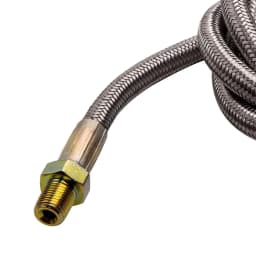 90 Degree Oil Feed Line 41" T3 T4 T3 T4 T04E T66 T67 T70 GT35 GT45 4-AN 1/8 PNT