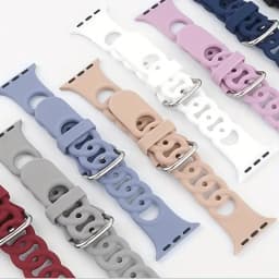 Silicone Strap for Apple watch band 44mm 40mm 45mm 41mm 42mm 38mm 49mm belt correa bracelet iWatch series ultra 9 8 7 6 5 4 3 SE