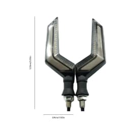 Motorcycle Indicators Scimitar-Shaped Design Daytime Motorbike Lights Motorcycle Modification Turn Signal Light Indicators For